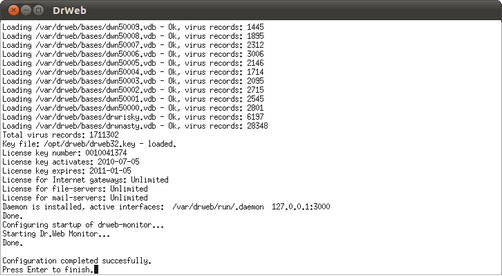 Setup CLI Script Finish