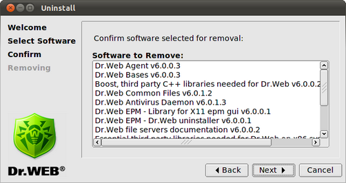 10 - Samba GUI Uninst Confirm