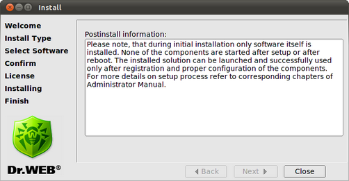 GUI Setup Finish