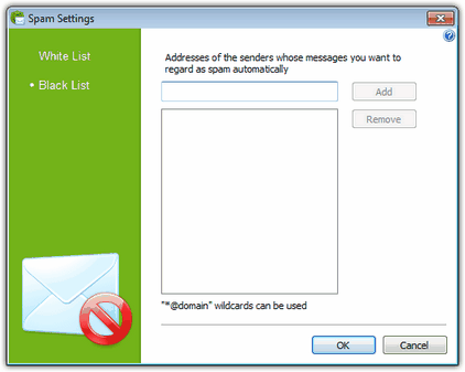 SpIDer Mail Settings For details on a certain option, click a corresponding item in the picture.