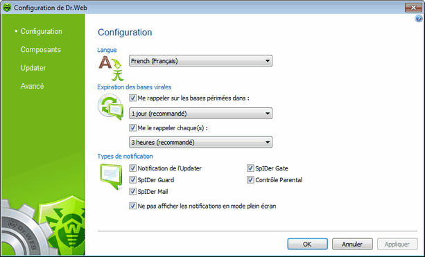 Configuration Pour obtenir plus de détails sur une option en particulier, cliquez sur le thème correspondant dans l'image. Pour plus d'information sur des options disponibles sur d'autres pages, cliquez sur le lien correspondant dans l'image.
