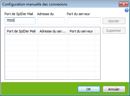 Configurer l'Interception Manuelle Pour obtenir des détails sur une option, cliquez sur le thème correspondant dans l'image.