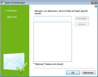Einstellungen des SpIDer Mail E-Mail-Wächters Um nähere Informationen zu einer der in diesem Abschnitt festzusetzenden Einstellungen zu erhalten, klicken Sie auf entsprechenden Fensterbereich in der Abbildung. Um Info über die in einem anderen Abschnitt festzusetzenden Parameter zu erhalten, klicken Sie auf entsprechenden Abschnittsnamen in der Abbildung.
