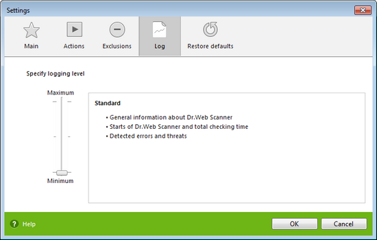 Scanner settings For details on a certain option, click a corresponding item in the picture. To get information on options available in other pages, click the corresponding link in the picture.