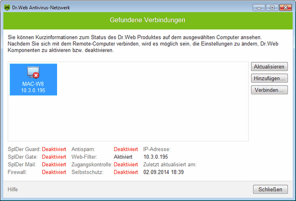 Antivirus-Netzwerk