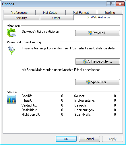Dr.Web für Outlook Dr.Web für Outlook