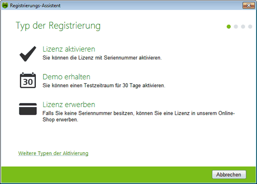 Registrierungs-Assistent