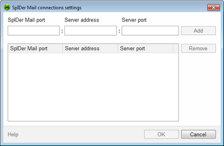 SpIDer Mail Settings