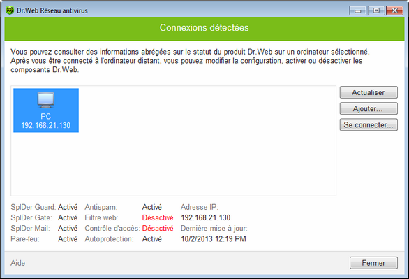Réseau antivirus