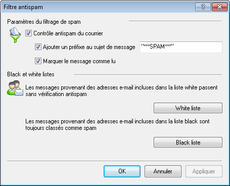 Dr.Web pour Outlook Dr.Web pour Outlook
