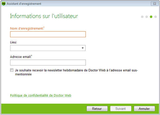 Assistant d’enregistrement