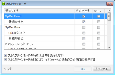 Dr.Web 一般設定